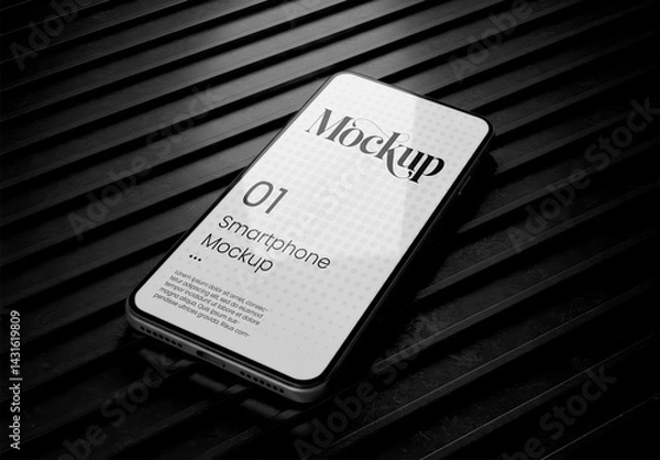 Obraz Phone Mockup Elegant Dark Background