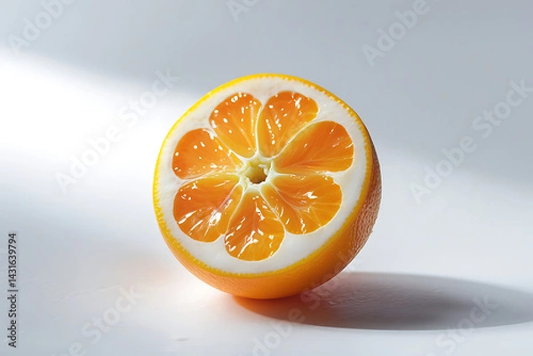 Fototapeta Clementine Image with White Background
