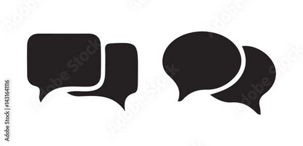 Obraz Message icon sign vector. Chat icon set, bubble speech icon for web, ui, and mobile apps. Vector Illustration