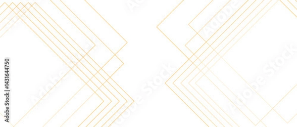 Fototapeta Abstract Elegant modern gold line with luxury geometric square shape. Angular diamond and square shapes lines with soft gradient. Futuristic geometric shape with realistic lines. 