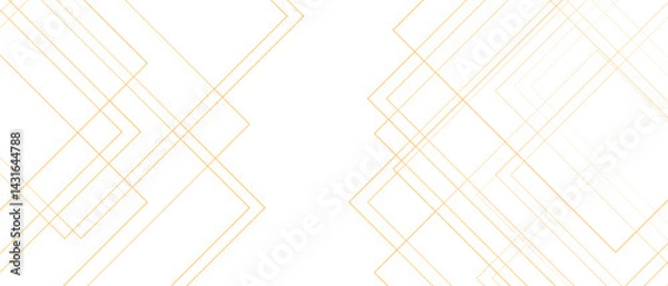 Fototapeta Abstract Elegant modern gold line with luxury geometric square shape. Angular diamond and square shapes lines with soft gradient. Futuristic geometric shape with realistic lines. 