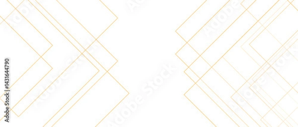 Fototapeta Abstract Elegant modern gold line with luxury geometric square shape. Angular diamond and square shapes lines with soft gradient. Futuristic geometric shape with realistic lines. 