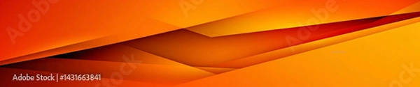 Obraz Bright orange background with abstract geometric shapes creating vibrant and dynamic composition. warm tones evoke energy and creativity, perfect for modern design projects