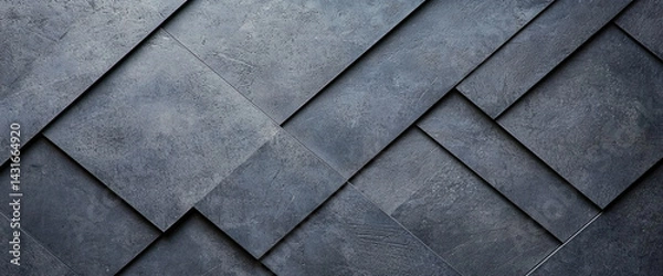Obraz textured surface featuring dark, geometric tiles arranged in modern pattern, creating stylish and contemporary look. design evokes sense of sophistication and elegance