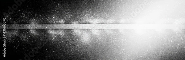 Obraz captivating black and white gradient background featuring grainy texture, evoking sense of depth and mystery. interplay of light and shadow creates striking visual effect