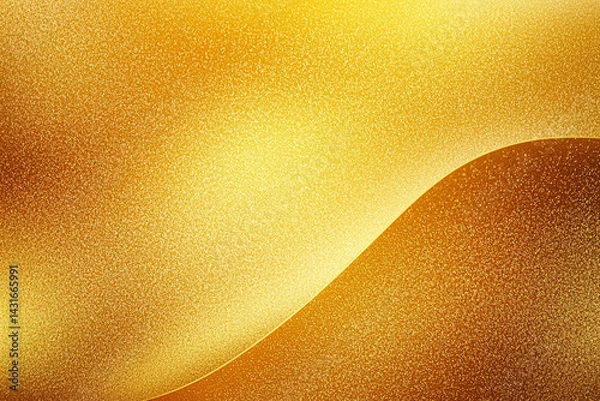 Obraz smooth, shimmering gradient background featuring shades of gold and yellow, creating warm and inviting atmosphere. texture adds depth and elegance, perfect for various design projects