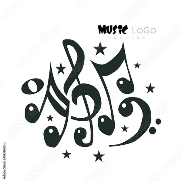 Obraz Vector logo music 