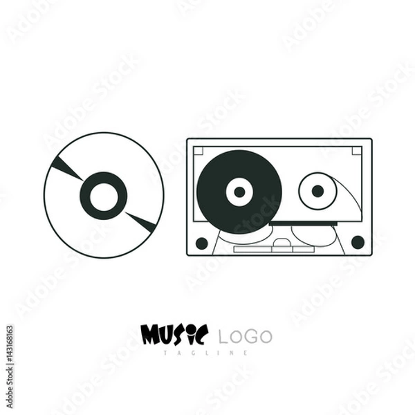 Obraz Vector logo music 