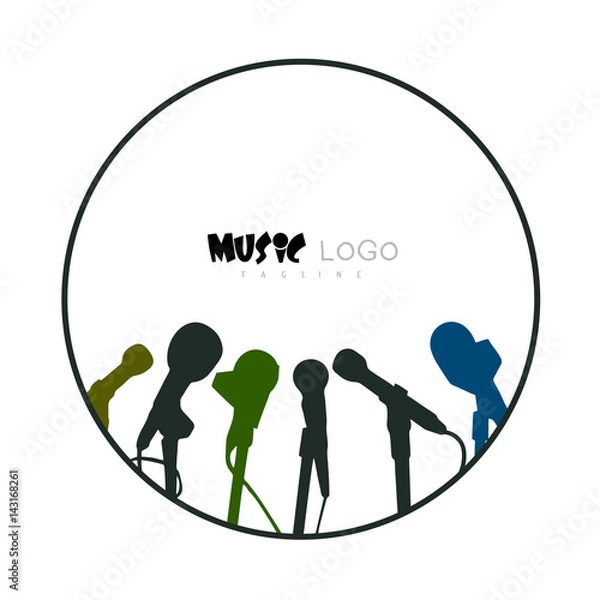 Obraz Vector logo music 