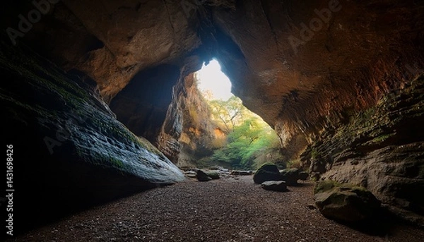 Fototapeta inside the cave ai