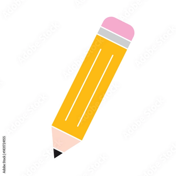Obraz Classic wood pencil icon. Vector