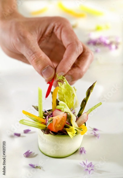 Obraz préparation salade