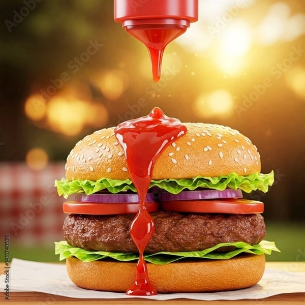 Obraz hamburger, burger,