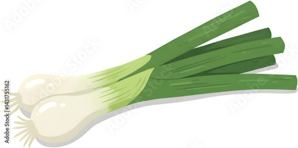 Obraz green onion - 대파. Generative AI