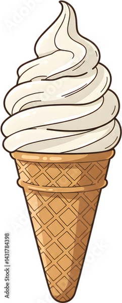 Obraz ice cream - 아이스크림. Generative AI