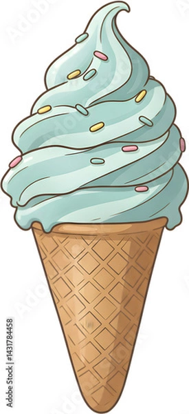 Obraz ice cream - 아이스크림. Generative AI