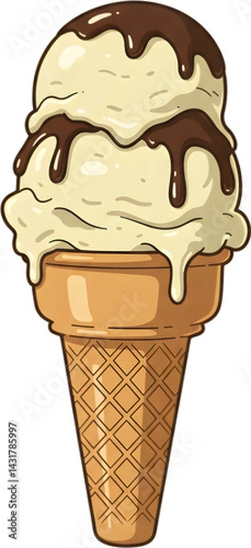 Obraz ice cream - 아이스크림. Generative AI