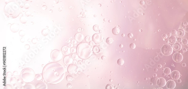 Fototapeta Abstract Pink water bubbles background