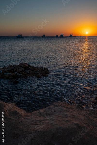 Obraz sunset at the beach