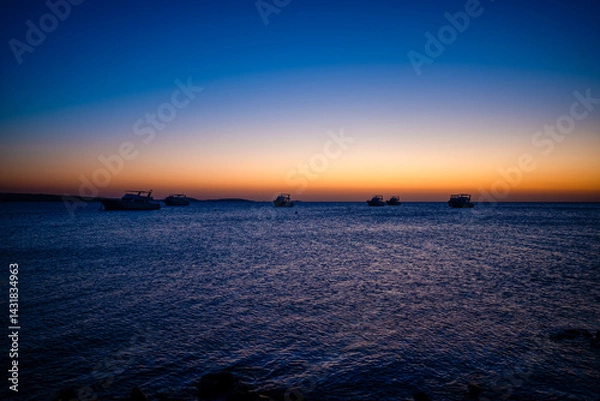 Obraz sunset over the sea