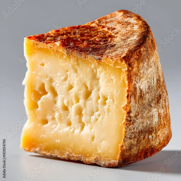 Obraz Delicious Wedge of Aged Cheese HighResolution Food Photography for Culinary Websites