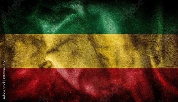 Obraz grunge rasta flag