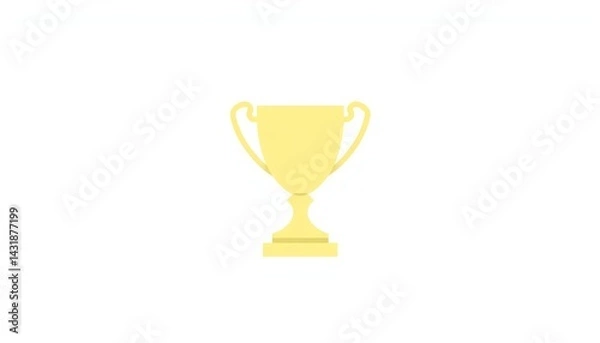 Obraz Gold trophy icon
