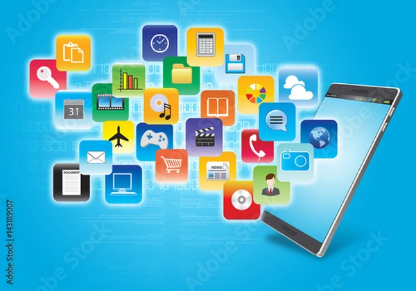 Obraz Internet software and  Application