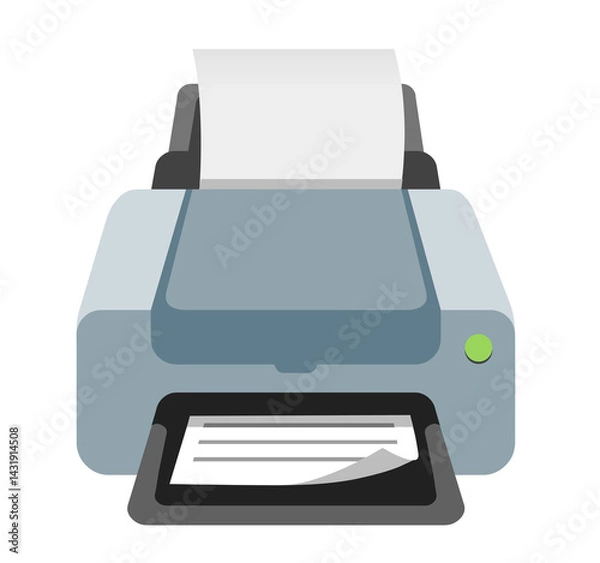 Obraz printer icon isolated on white