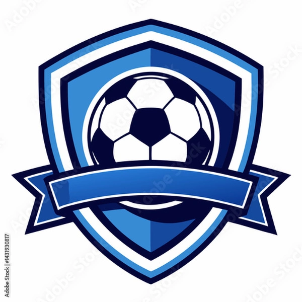 Obraz soccer ball and shield