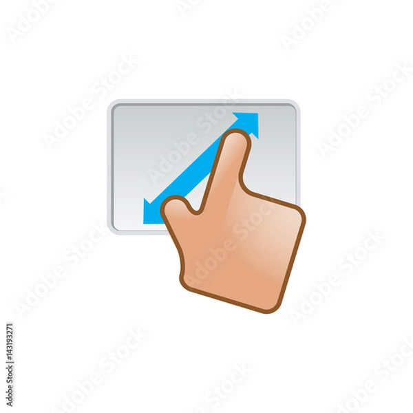 Fototapeta Color Icon - Gesture