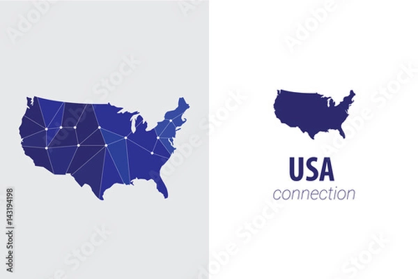 Fototapeta USA, connection