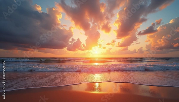 Obraz Serene Sunset Over the Ocean