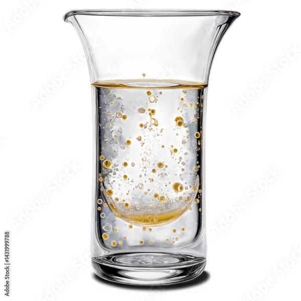 Obraz A glass jar of preserved peas is isolated on a transparent background.