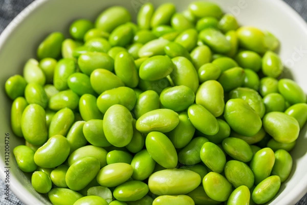 Obraz Green Organic Shelled Soy Edamame Beans