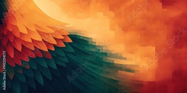 Fototapeta Layered subtle background textures: Abstract nature