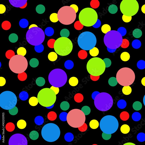 Fototapeta Seamless circles shapes pattern