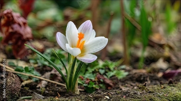 Obraz High resulation image of spring flower in garden.