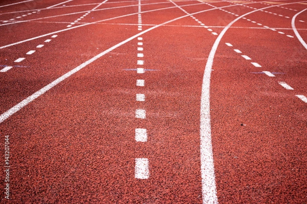 Fototapeta Empty Running Track