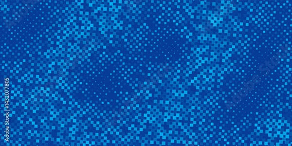 Obraz Blue Tech Finance Fintech Background Abstract Pixel Pattern. eps 10