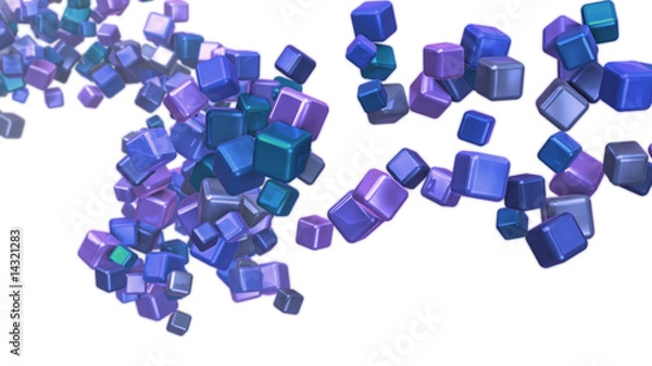 Obraz colored moving boxes