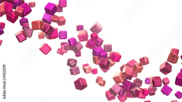 Obraz colored moving boxes