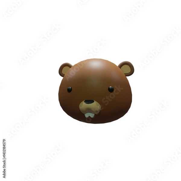 Fototapeta 3d, design, illustration, animal, art, toy, vector, cartoon, background, cute, model, render, isolated, concept, realistic, birthday, collection, party, decoration, set, nature, modern, icon, happy