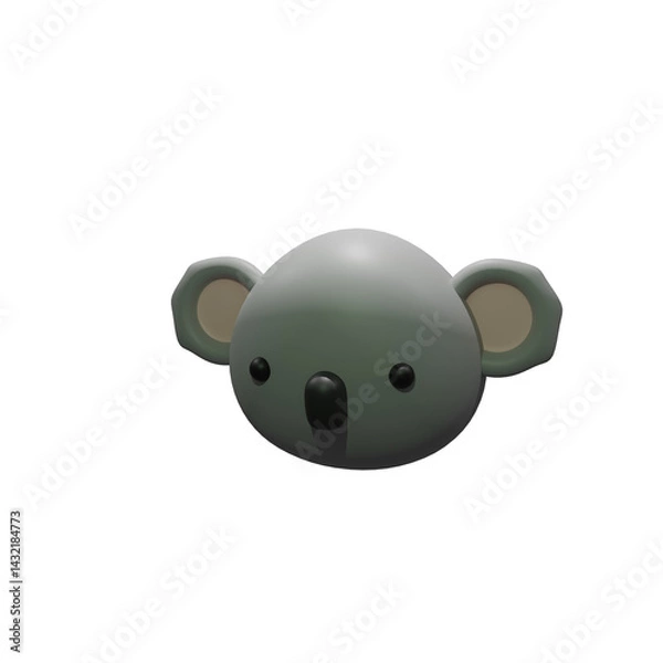 Fototapeta 3d, design, illustration, animal, art, toy, vector, cartoon, background, cute, model, render, isolated, concept, realistic, birthday, collection, party, decoration, set, nature, modern, icon, happy