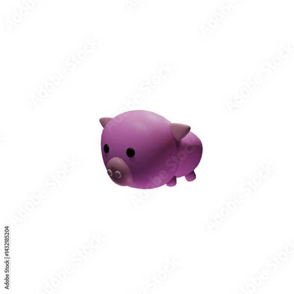 Fototapeta 3d, design, illustration, animal, art, toy, vector, cartoon, background, cute, model, render, isolated, concept, realistic, birthday, collection, party, decoration, set, nature, modern, icon, happy
