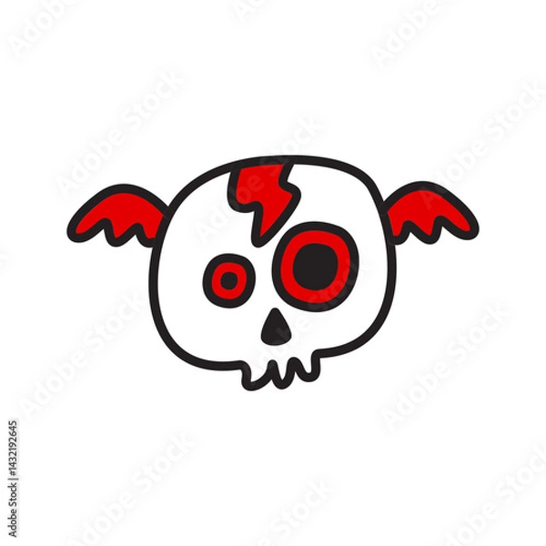 Obraz Skull icon design vector illustration