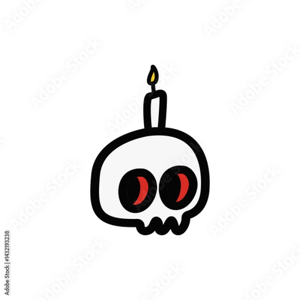 Obraz Skull icon design vector illustration