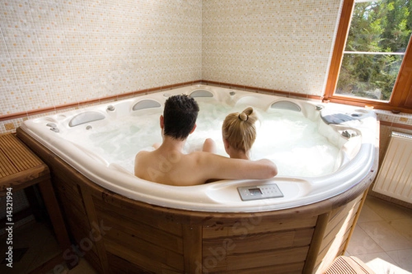 Obraz couple in the jacuzzi