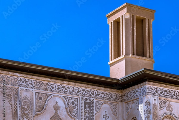 Obraz The Borujerdi House is a historic house in Kashan, Iran. The house was built in 1857 by architect Ustad Ali Maryam, for the wife of Seyyed Mehdi Borujerdi Minaret