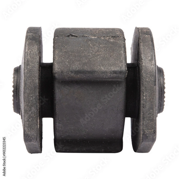 Fototapeta Set of car suspension silent blocks. Spare parts of the chassis of the car.